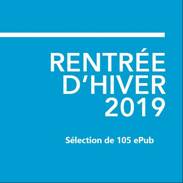 105 ePub de la Rentrée Littéraire - Hiver 2019 - epub