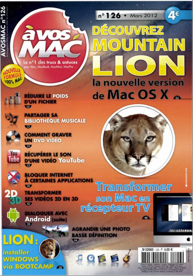 A vos mac N° 126 Mars 2012