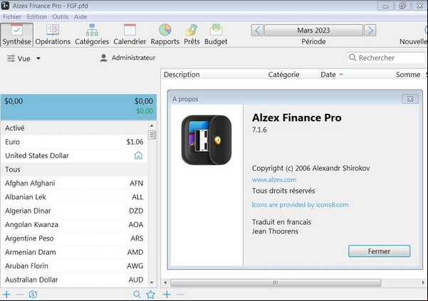 Alzex Finance Pro 7.1.6 Portable Win x64 Multi Préactivé