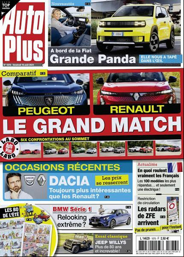 Auto Plus N° 1876 du 16 Août FRENCH PDF 2024