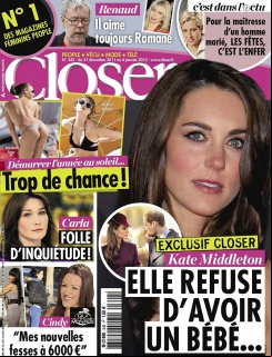 Closer N°342 du 31 Dec. au 06 Janv.2012