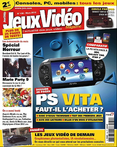 Jeux Vidéo Magazine N° 136 - Mars 2012