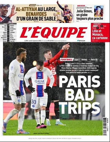 L'equipe - 16 Janvier 2023