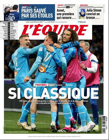 L'equipe - 20 Fevrier 2023