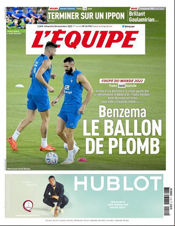 L'equipe - 20 Novembre 2022