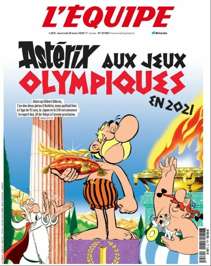 L'Equipe 25 Mars 2020