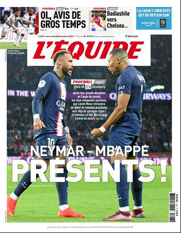 L'equipe - 28 Decembre 2022