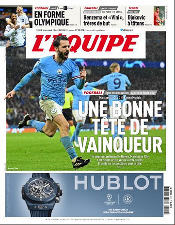 L'equipe du 12 Avril 2023