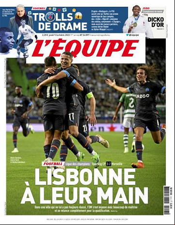 L'equipe du 13 Octobre 2022