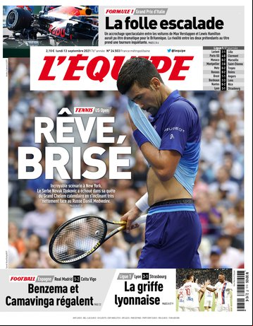 L’equipe du 13 Septembre 2021
