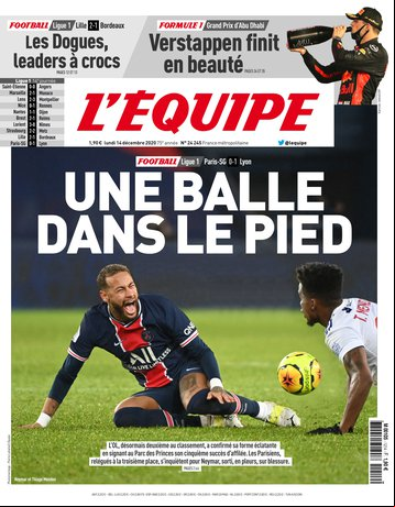 L’equipe du 14 Decembre 2020
