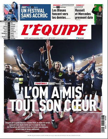 L'equipe du 14 Novembre 2022