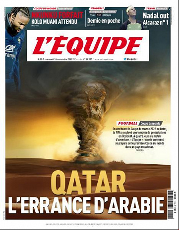 L'equipe du 16 Novembre 2022