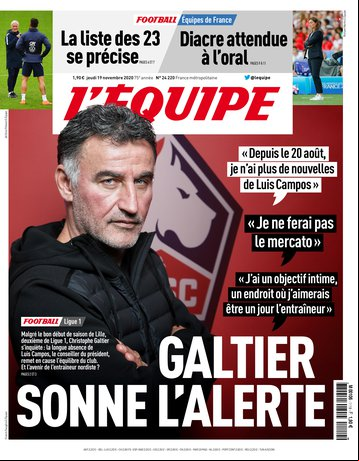 L’equipe du 19 Novembre 2020