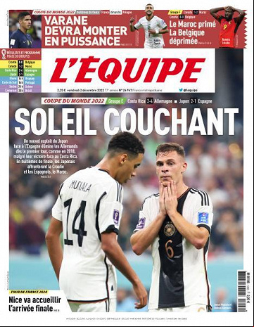 L'equipe du 2 Décembre 2022