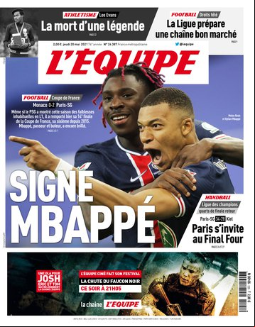 L’equipe du 20 Mai 2021