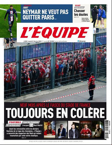 L'equipe du 21 février 2023