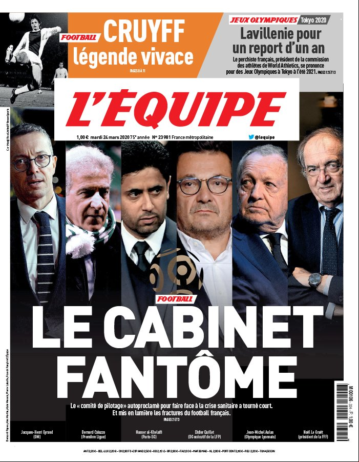 L’equipe du 24 Mars 2020
