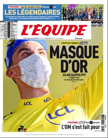 L’equipe du 31 Aout 2020