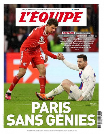 L'equipe du 9 Mars 2023