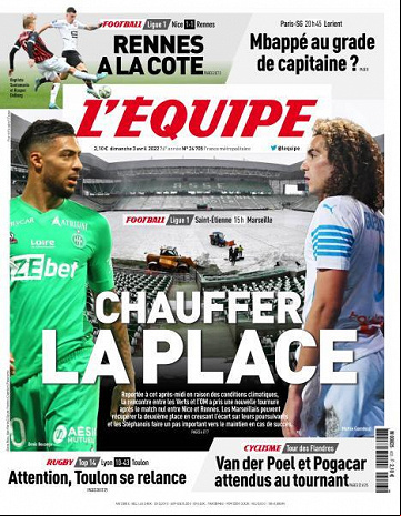 L’equipe du Dimanche 03 Avril