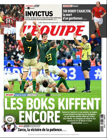 L’equipe du Dimanche 22 Octobre 2023