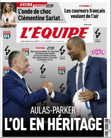 L’equipe du Dimanche 5 Lundi 2020