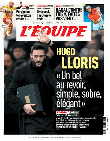 L’equipe du Lundi 1er Janvier 2024