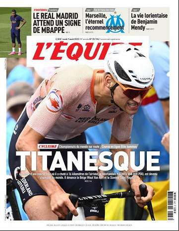 L'equipe du Lundi 7 Août 2023