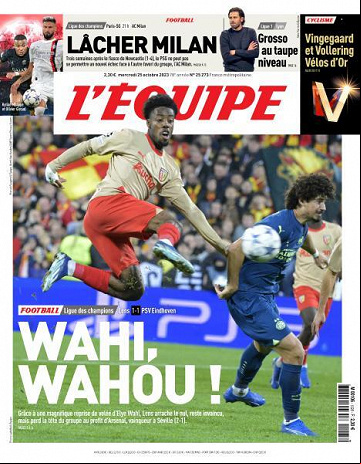 L’equipe du Mercredi 25 Octobre 2023