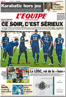 L'equipe Edition du 03 Octobre 2012