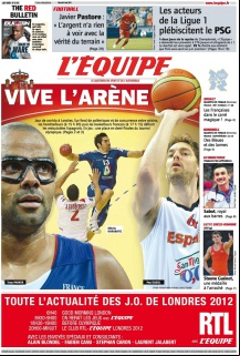 L'equipe Edition du 08 Août 2012