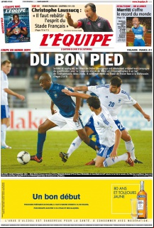 L'equipe Edition du 08 Septembre 2012