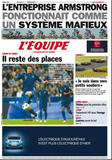 L'equipe Edition du 12 Octobre 2012
