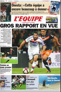 L'Equipe edition du 14 Janvier 2012