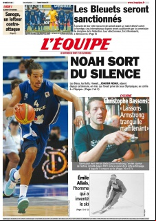 L'equipe Edition du 19 Octobre 2012