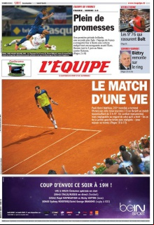 L'equipe Edition du 1er juin 2012