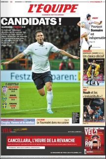 L'equipe Edition du 1er Mars 2012