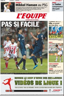 L'equipe Edition du 21 Août 2012