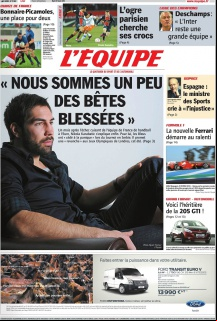L'equipe Edition du 21 Fevrier 2012