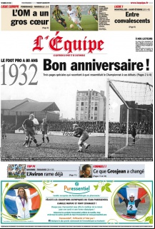 L'equipe Edition du 21 Septembre 2012