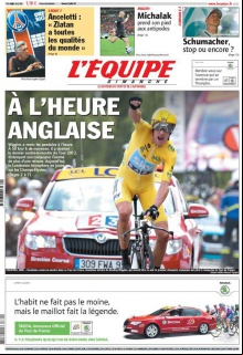 L'equipe Edition du 22 Juillet 2012