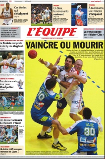L'Equipe edition du 24 Janvier 2012