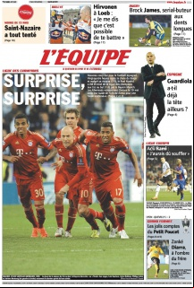 L'equipe Edition du 26 Avril 2012