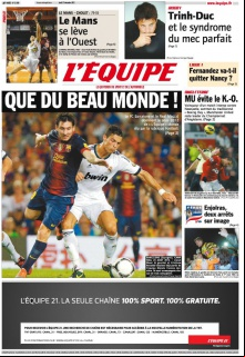 L'equipe Edition du 27 Decembre 2012