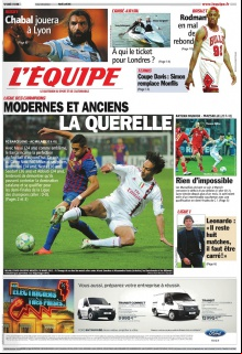 L'Equipe edition du 3 Avril 2012