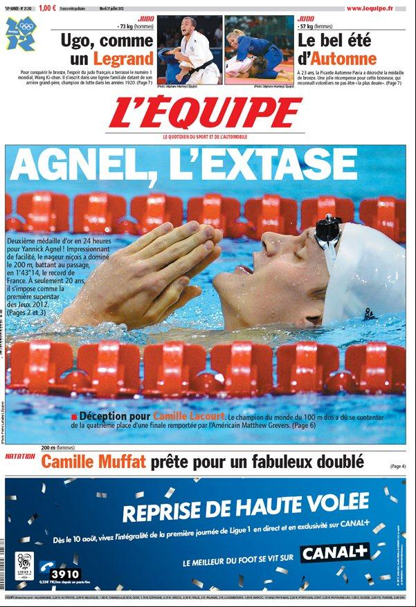 L'equipe Edition du 31 Juillet 2012