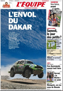 L'equipe Edition du 5 Janvier 2013