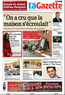 La Nouvelle Gazette de Charleroi Du 06 Janvier 2012