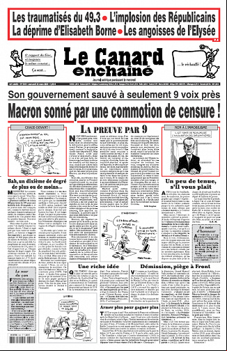 Le Canard Enchaîné - 22 Mars 2023